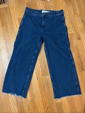Vineyard Vines Indigo Cropped Wide-Leg Jeans